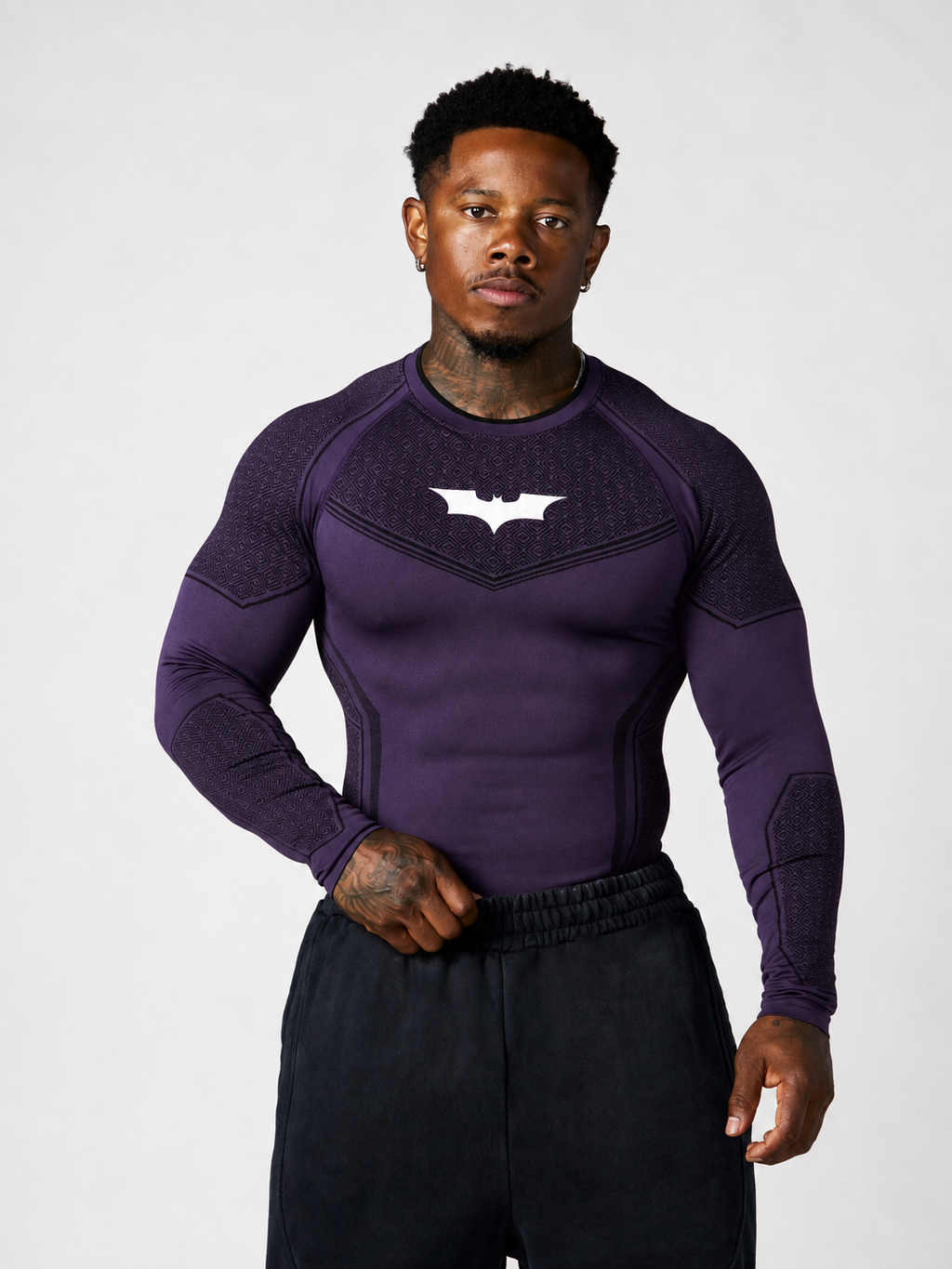 Camiseta de Compresión Batman EDICIÓN LIMITADA MORADA