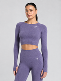 Crop Top Manga Larga Vital Gymshark