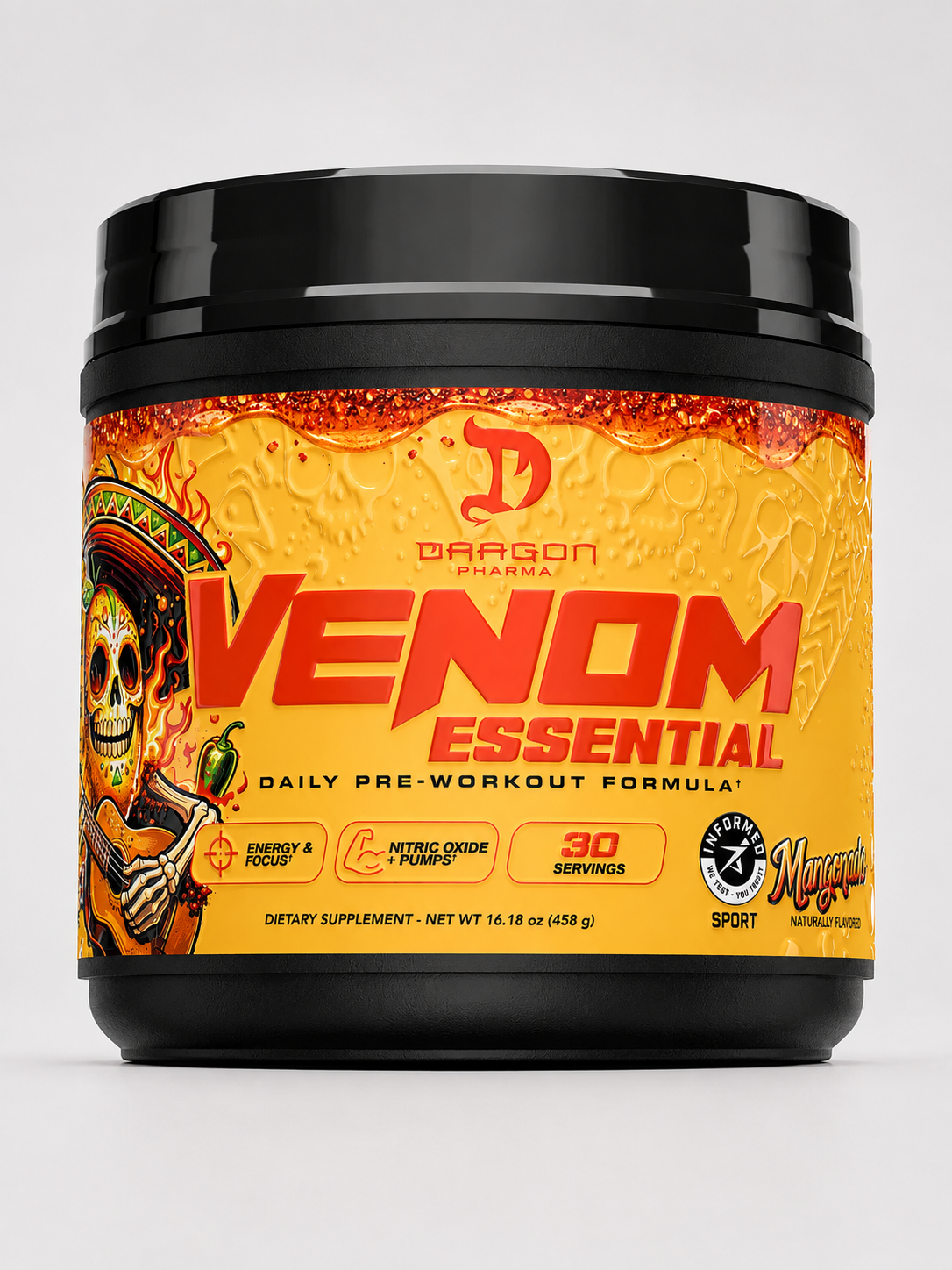 Pre-entreno Venom Essential 30 servicios DRAGON PHARMA