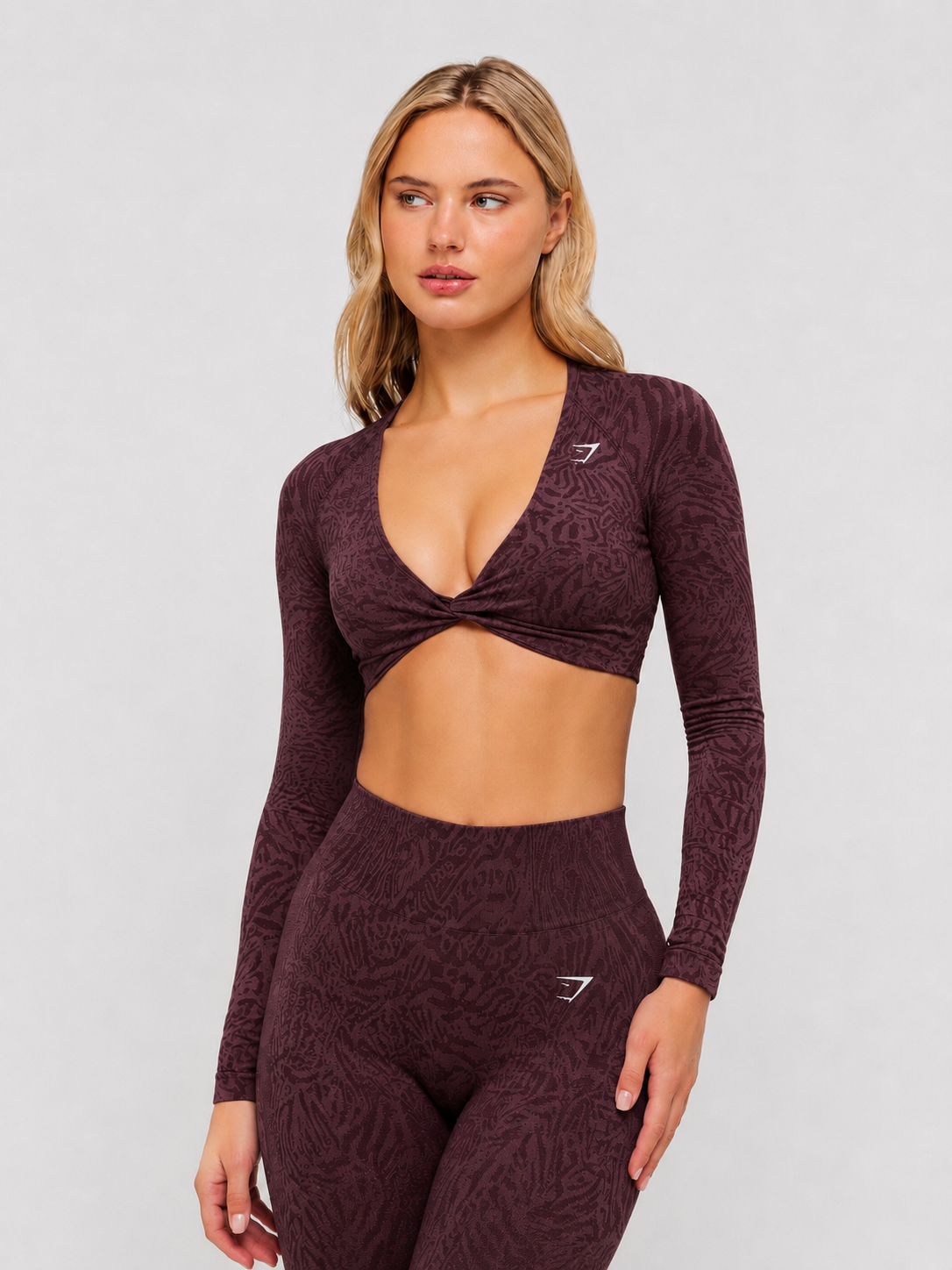 Crop Top manga larga Adapt Animal Gymshark