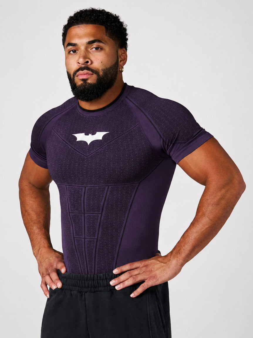 Camiseta de Compresión Batman Morada EDICIÓN LIMITADA